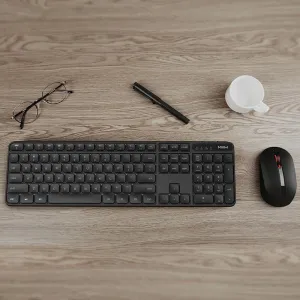 Xiaomi MIIIW 2.4G Wireless Keyboard and Mouse Set 104-keys Full-sized Keyboard and 800-1600DPI Mute Ergonomics Mice Combo for PC Laptop Computer