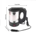 Car Water Boiler 500ml 12V/24V Electric Kettle For Truck Truck Stainless Steel Car Coffee Mug Heated Water Cup Pot Bottle
