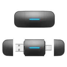 RHYTHM Wireless Carplay Android Auto 2In1 Smart Dongle Adapter 5GWIFI BT5.2 For 99% OEM Car Comes With USB & TYPE-C Interfaces