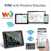 0310 Wireless 2.4G Wifi Weather Station with 8.3 inch Large Display Indoor Outdoor Thermometer Hygrometer Wind Speed Moon Phase UV Index Alarm Clock Multifunctional Weather Station