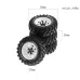 4PCS Off Road Tires Wheel 1.9 inch for 1/8 RC Racing Crawler Car FMS NT4 SCX10 W136 RC Car Parts Hex Adapte