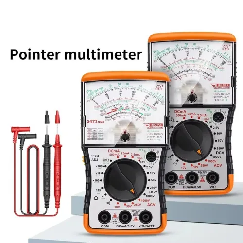 S471Pro S472Pro Analog Multimeter Portable Voltage Tester 1000V DC Measurement Resistance Capacitance Current Detection Needle Type