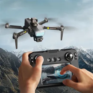 XKJ KAI TWO 249g GPS 5G WiFi FPV with 4K ESC HD Dual Camera 3-Axis Mechanical Gimbal 5.6" Touchable LCD Screen Controller 360 Obstacle Avoidance Brushless Foldable RC Drone Quadcopter RTF