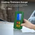 BSIDE Coating Thickness Gauge Rechargeable Car Paint Film Thickness Tester Tool 0.1micron/0-1500m Fe/NFe MAX/MIN Measuring