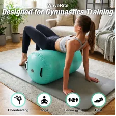 WaveRite 100x60cm AirBlock Inflatable Gymnastics Mat Gym Block Tumbling Block Training Block Training Mat Sports Block Gym Block with Pump