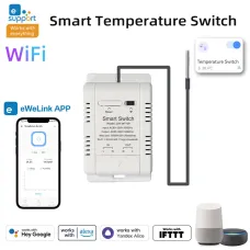 Smart Thermostat Model LY-607-N WiFi Bluetooth Remote Control 20A 3800W Temperature Humidity Switch ABS Construction