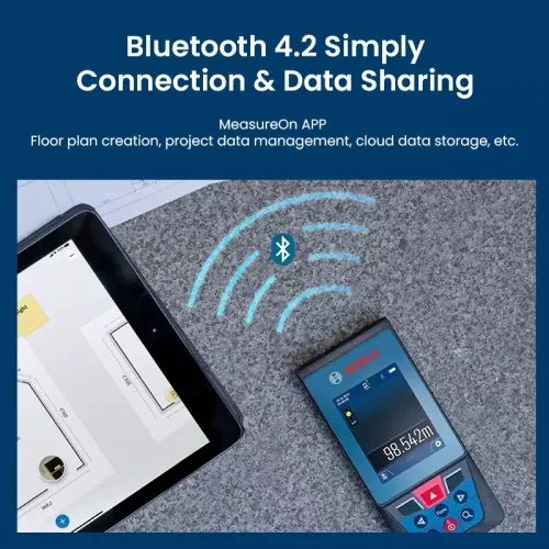 GLM100-25C Laser Rangefinder 100 Meters Bluetooth Inbuilt Camera Professional In/Outdoor Precise Distance Ruler Measure