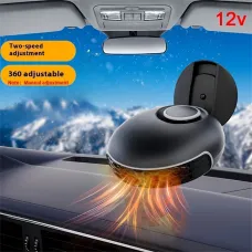 12V 150W Portable Car Heater Dual Function Quick Heating And Cooling 360 Adjustable Defrost Defogging Multifunctional Heaters