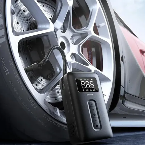 UGREEN Tire Inflator Portable Air Compressor 150PSI Air Pump with Battery LED Light Cordless Tire Pump for Cars Bikes Balls