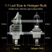 Pair H4 80W Car Front LED Headlight Bulbs Hi-Low Beam for Lighting Modification 6000K IP67 Waterproof 16000LM