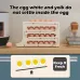Automatic Scrolling Egg Rack Holder High Capacity Storage Box with Individual Egg Recess for Fresh Keeping and Organization in Kitchen Fridge Freezer