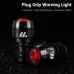 WESBIKING 2Pcs Bicycle Handlebar Plug Grip Taillight MTB Warning Rear Lights for 22.2mm Bar 3 Modes Bike Light Cycling Safety