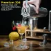 Stainless Steel 22oz Cocktail Shaker Set with Wood Stand - 16 Piece Bartender Kit with Drink Shaker, Bar Spoon, Jigger, Muddler, Strainer, Bottle Opener, Stopper, Pour Spout, Stirrers, Tongs, Recipes