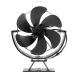 6 Blade Wood Burner Fireplace Fan Mini Heat Powered Stove Fan Eco-fan Quiet Home Efficient Heat Distribution