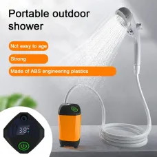 4800mAh Portable Outdoor Camping Electric Shower IPX7 Waterproof with Digital Display Electric Shower Pump for Hiking Travel Beach Pet Watering