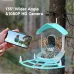 ZANLURSmart Solar Rechargeable Bird Feeder Camera 1080P HLive Stream Video Files Sharing Real-time Motion Detection Auto-capture ABirds Recognition IP65 Waterproof Wildlife Photography