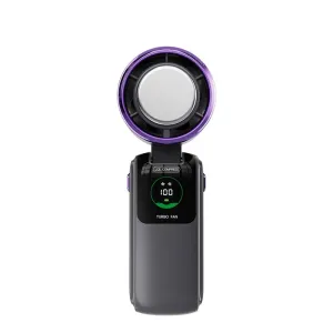 Portable USB Mini Fan 100-Speed Handheld Foldable Cooling Fan with 120 Angle Adjustment for Travel & Outdoor Use