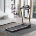 USA Direct Bominfit JK1609A Folding Treadmill 2.5HP Motor 12km/h Max Speed 120kg Weight Capacity 14 inch Running Belt bluetooth Music LEDisplay Installation-free Fitness for Home Gym Workouts