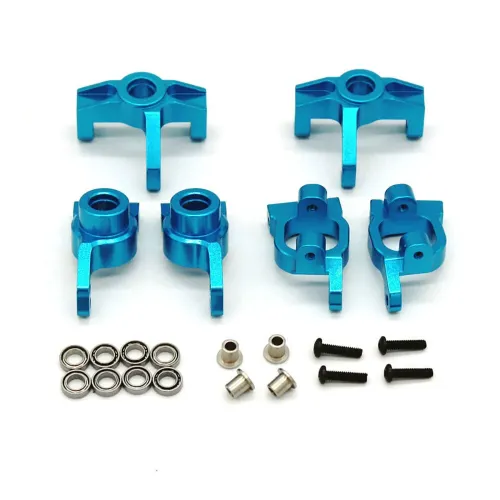 Upgraded Metal Rear Wheel Seat Steering Cup C Hub Set for Wltoys 124008 124010 144001 1/12 1/14 RC Cars Vehicles Models Spare Parts