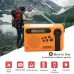 HanRongDa HRD-900 Emergency Radio AM FM SW Solar Hand Crank NOAA Weather Alert 2000mAh Power Bank Flashlight SOS Alarm Portable Survival Gear for Outdoor Camping Emergency Preparedness