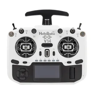 HelloradioSky V14 MAX R9 2.4GHz Built-in 1000mW ELRS/4IN1 CNC Metal RDC90 Gimbal Open Source EdgeTX Radio Transmitter OLED Screen for FPV Racing Drone