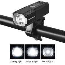 BIKIGHLEHigh Brightness Long-range Bicycle Headlight IPX4 Waterproof USB Charging 3 Light Modes Bike Front Light for MTB Night Riding Safety