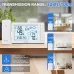 BALDR Weather Station Digital Thermometer Hygrometer Clock Small Weather Station Electronic Thermometer And Hygrometer With Temperature Humidity Time And Week Function