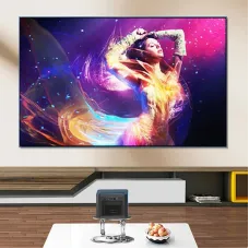 360 Rotatable Wall-Mounted Desktop Storage Rack for Home Use, No Drilling Required, Projector Stand, Tray