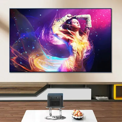 360 Rotatable Wall-Mounted Desktop Storage Rack for Home Use, No Drilling Required, Projector Stand, Tray