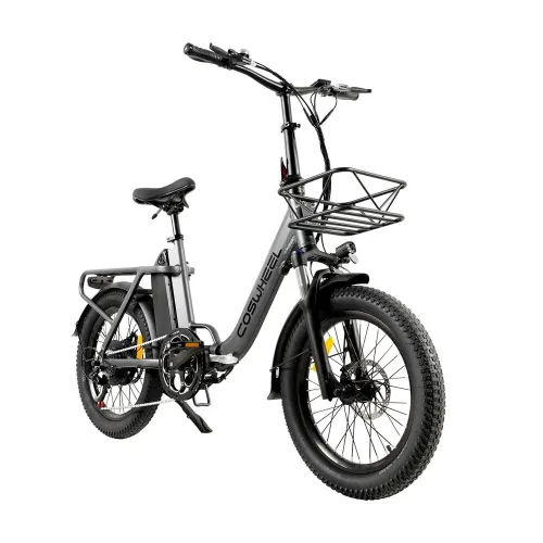 USA DIRECT COSWHEEL Y20L Electric Bike 48V 15AH 750W(Peak 1200W) Motor Recommended Top Speed 25KM/H 20*3.0 inch Tire 84KM Max Mileage 120KG Max Load Electric Bicycle