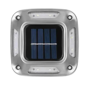 4Pcs 8*LEDs Solar Ground Light Waterproof Solar Light Warm Light Solar Garden Lamp Outdoor Courtyards Driveway Marker Light