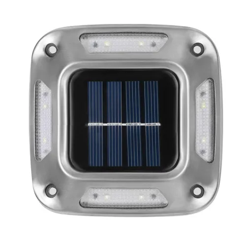 4Pcs 8*LEDs Solar Ground Light Waterproof Solar Light Warm Light Solar Garden Lamp Outdoor Courtyards Driveway Marker Light