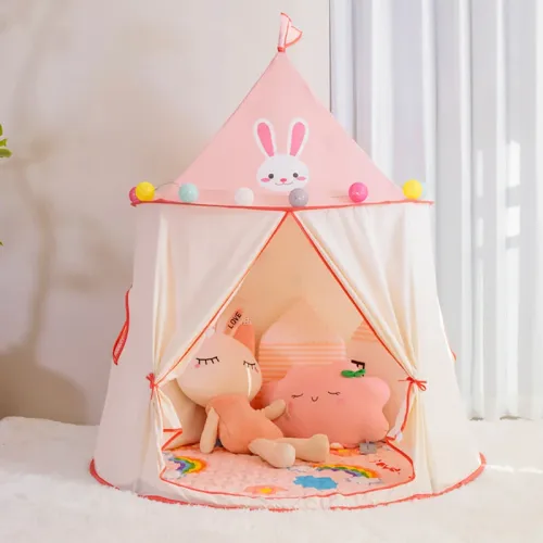 IPRee Indian Portable Play Kids Tent Indian Tent Yurt Children Indoor Outdoor Ocean Ball Pool Game Tent Castle Room House Toy