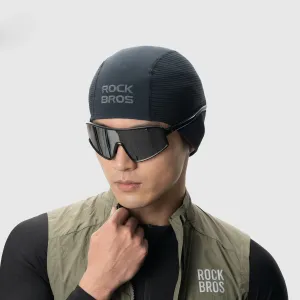 ROCKBROKnit Cycling Hat Windproof Moisture Wicking Elastic Lightweight Warm Helmet Liner Cap for Outdoor Sports