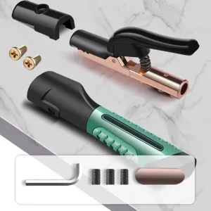Welding Electrode Holder 600A 800A Secure Jaw Clamp 27cm Length Heat Resistant Welder Tool High Conductivity Efficient Current Transfer