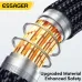 ESSAGER ES-X66 PD100W Type-C to Type-C+iP Cable Fast Charging Data Transmission Tin-plated Copper Core Line 1.2M Long for iPhone 16 16 Pro 15 14 13 Pro Max for Huawei Pura X for Xiaomi 15 Ultra for Samsung Galaxy S25 Ultra