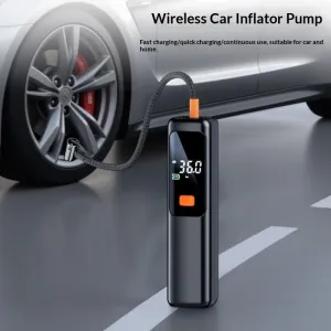 XANEWireless Air Pump 150psi Pressure Type-Charging Digital Display Portable Fast Inflation Tire Inflator for Bike Car