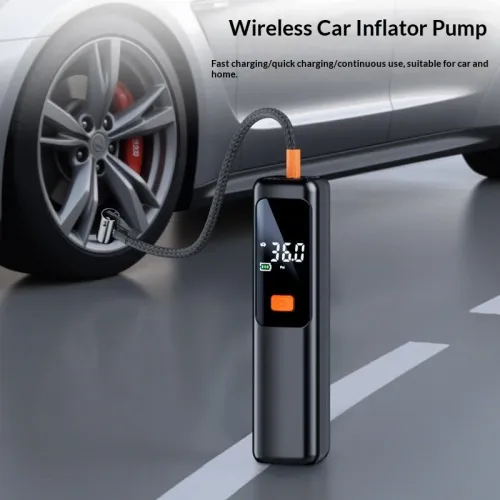 XANEWireless Air Pump 150psi Pressure Type-Charging Digital Display Portable Fast Inflation Tire Inflator for Bike Car