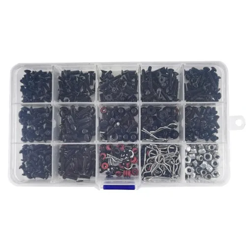500Pcs M3 M4 Rc Car Repair Tool Set Screws Box Set For SCx10 TRX4 1/10 HSP Remote Control RC Car Parts
