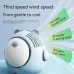 Cute Mini Portable Cooler Fan 900mAh Cartoon Robot Summer Cooling Fans 3-speed Adjustable Rechargeable Hanging Neck Fan