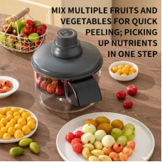 Comfook 50W Automatic Fruit Vegetable Peeler Portable Efficient Peeling for Grapes Tomatoes Olives One Click Operation Easy Clean Time Saving Kitchen Gadget