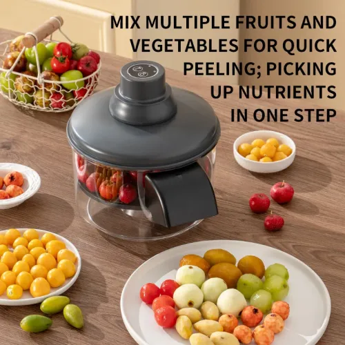 Comfook 50W Automatic Fruit Vegetable Peeler Portable Efficient Peeling for Grapes Tomatoes Olives One Click Operation Easy Clean Time Saving Kitchen Gadget