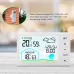 TS-FT006 Indoor Digital Thermometer and Hygrometer Mini LCD Wall Wireless Multifunctional Mini Clock with Humidity Weather Station
