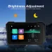 5''IPS Screen Motorcycle Carplay Android Auto Brightness Adjustment IP68 Waterproof Bluetooth 5.0 Smart Screen Player