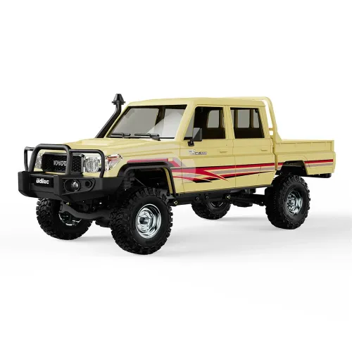 UDIRC UCX1801 PRO RTR 1/18 2.4G 4WD Brushless FOC RC Car for TOYOTA  Land Cruiser LC79 Rock Crawler Tank Turn Off-Road Climbing Truck LED Light Two Speed Reverse Gearbox Mechanical Shift Oil Filled Shocks Mirco Vehicles Models Toys