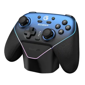 GameSir Super Nova Tri-mode Game Controller with RGB Light Hall Effect Joysticks and Triggers Six-axis Gamepad Built-in Dual Asymmetric Rumble Motors 1KHz Polling Rate Programmable Rear Buttons for PC Laptop Computer