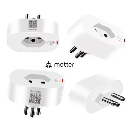 SM-PW732-B Matter Smart Plug 16A Brazilian Standard Power Meter WiFi/ZigBee3.0 Voice Control with Alexa Google Assistant Apple HomeKit