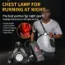 Night Running Lights for Runners LEChest Lamps with Reflective Vest Gear and Rechargeable Battery Charging Lights