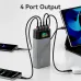 KUULAA KL-YD73 145W 148Wh 40000mAh Power Bank with TFT Digital Display External Battery Power Supply with 2 Inputs & 4 Outputs Support PD QC AFC SCP Fast Charging for iPhone 17 17 Pro 16 Pro Max 15 14 13 for Xiaomi 17pro for Samsung Galaxy S25 Ultra