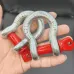 Heavy-Duty D-Ring Swivels 3/8in 1-Ton and 1/2in 2-Ton Rust-Resistant for Chains Wire Ropes Outdoor Construction Camping